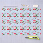 Sneeuwman Warme Chocolade Fun Tissuepapier (Craft)
