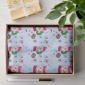 Sneeuwman Warme Chocolade Fun Tissuepapier (Geschenk)