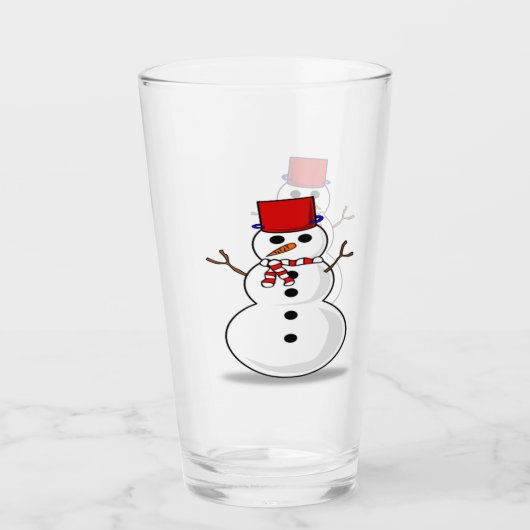 Sneeuwmanglas Tumbler (Voorkant)