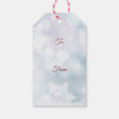 Sneeuwmannen Cadeaubijlage Cadeaulabel (Achterkant)