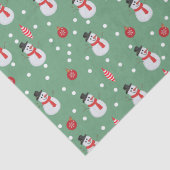 Sneeuwmannen en kerstversieringen tissuepapier (Detail)