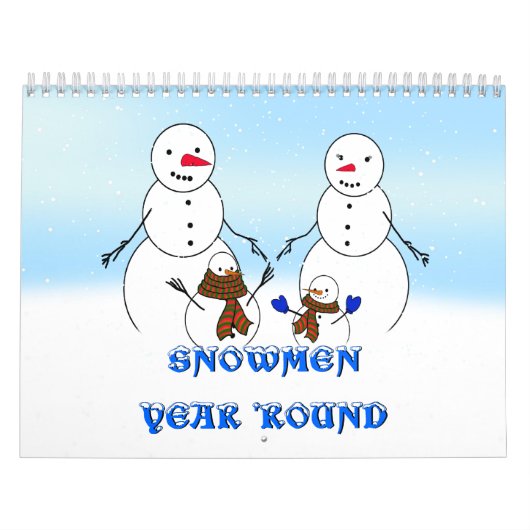 SNEEUWMANNEN HET HELE JAAR DOOR KALENDER (Hoes)