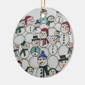 Sneeuwmannen Kerstmis Ornament Hand geschilderde s (Links)