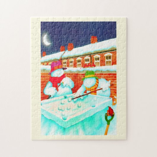 Sneeuwmannen Legpuzzel (Verticaal)