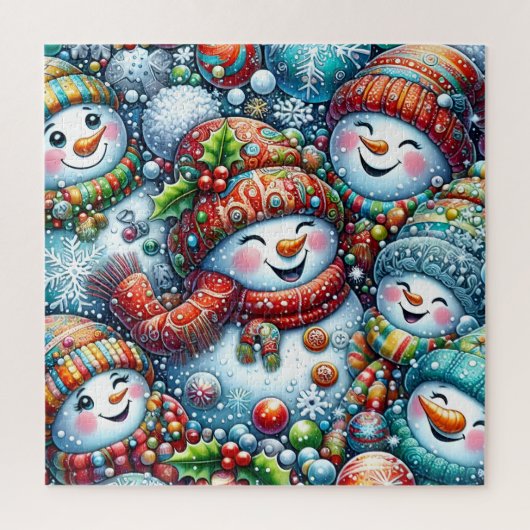 Sneeuwmannen Puzzel (Verticaal)