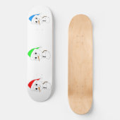 sneeuwmannen skateboard (Voorkant)