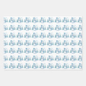 Sneeuwmannen Winter Fun Wrapping Paper Sheet (Voorkant)