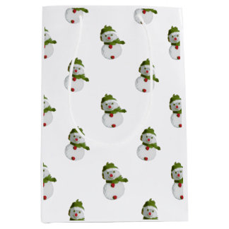Sneeuwmannenpatroon Medium Cadeauzakje