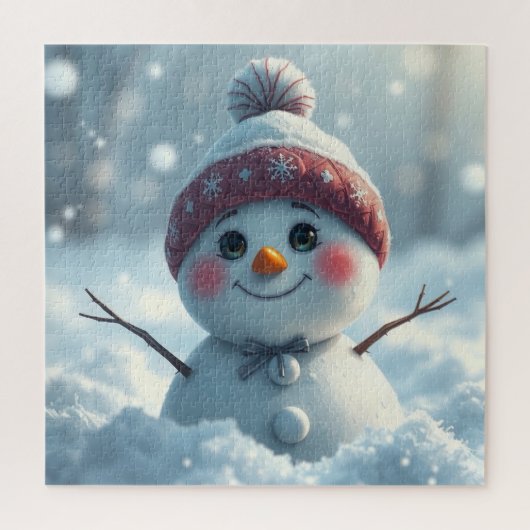 Sneeuwmanpuzzel Legpuzzel (Verticaal)