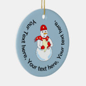 Sneeuwmantand Keramisch Ornament (Rechts)