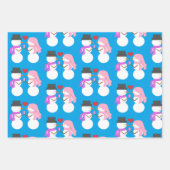 Sneeuwmensen, Kerstboom, Kinderen & Liefde: Inpakpapier Vel (Voorkant)