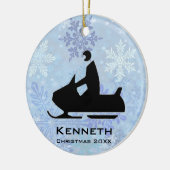 Sneeuwmobiel Ornament (Links)