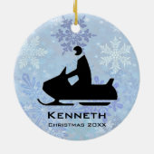 Sneeuwmobiel Ornament (Achterkant)