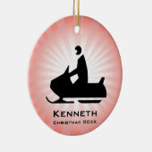 Sneeuwmobiel Ornament (Rechts)