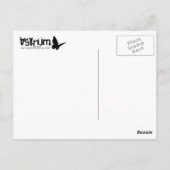 Sneeuwmobiel. poederspoor. briefkaart (Achterkant)