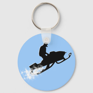 sneeuwmobiel. poederspoor. sleutelhanger