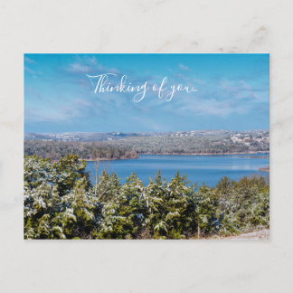 Sneeuwmosterd bij Table Rock Lake die je denkt Briefkaart
