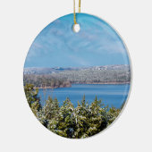 Sneeuwmosterd bij Table Rock Lake Keramisch Ornament (Links)