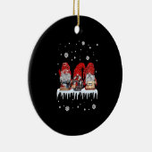 Sneeuwnaaimachine voor kerstgrind Shirt Keramisch Ornament (Rechts)