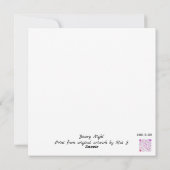 Sneeuwnacht Feestdagenkaart (Achterkant)