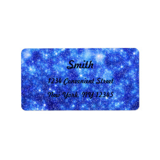 Sneeuwnachtlabel voor retouradres etiket