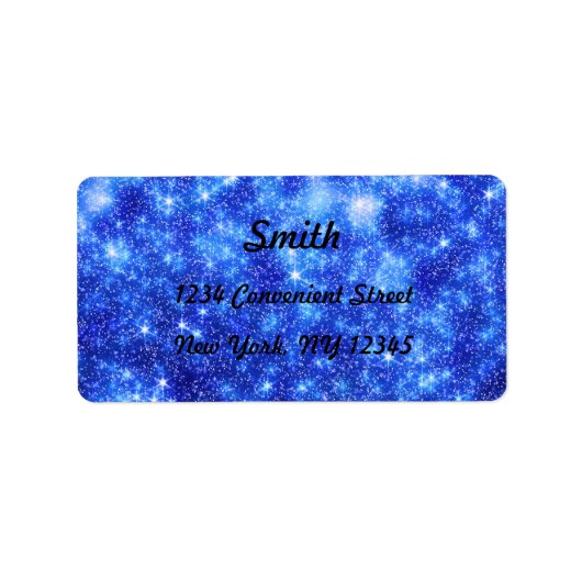 Sneeuwnachtlabel voor retouradres etiket (Voorkant)