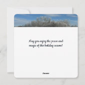 Sneeuwomheining - Platte Kerstkaart (Achterkant)