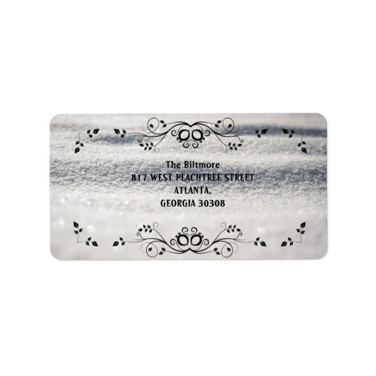 Sneeuwomlooplabel Etiket (Voorkant)