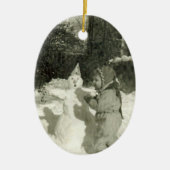 SneeuwOrnament Keramisch Ornament (Voorkant)