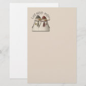 Sneeuwpaar Briefpapier (Voorkant / Achterkant)