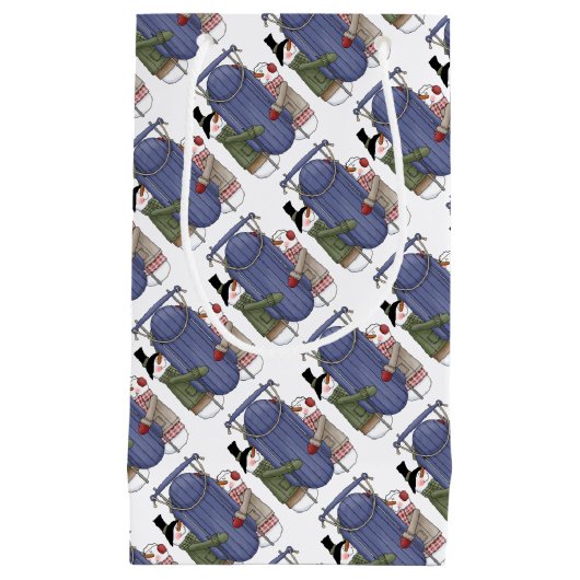 Sneeuwpaar Klein Cadeauzakje (Voorkant)