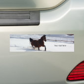 Sneeuwpaard Bumpersticker (Op auto)
