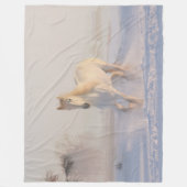 SNEEUWPAARD FLEECE DEKEN (Voorkant)