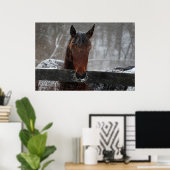 Sneeuwpaard Poster (Thuiskantoor)