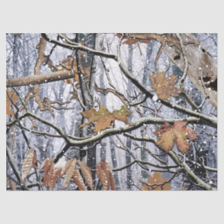 Sneeuwpatroon 3 van het jachtkamp tissuepapier