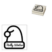 SneeuwPet met Aangepaste naamhandtekening Rubberstempel (Gestempeld)