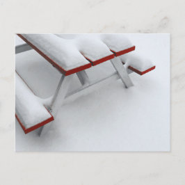 sneeuwpicknick briefkaart