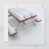 sneeuwpicknick kaart (Voorkant)