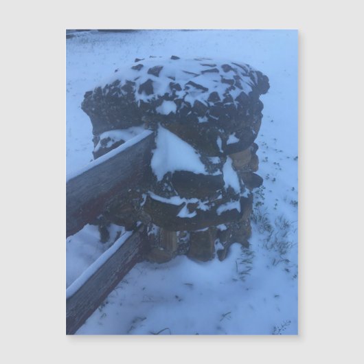 sneeuwpijlermagneet (Voorkant)