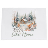 Sneeuwplaats als Huis, Berghut Kerstmis Groot Cadeauzakje (Voorkant)