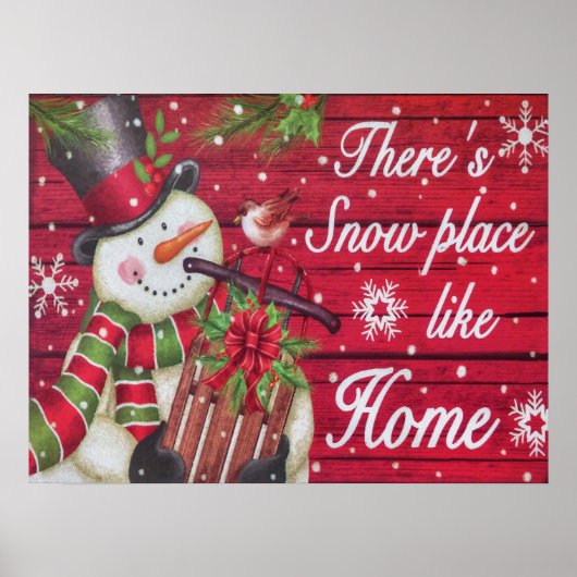 Sneeuwplaats als startpunt poster (Voorkant)