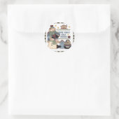 Sneeuwplaats als startpunt ronde sticker (Tas)