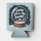 Sneeuwplaats zoals Home Vakantie Quote Cooler (Voorkant)