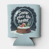 Sneeuwplaats zoals Home Vakantie Quote Cooler (Achterkant)