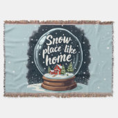 Sneeuwplaats zoals Home Vakantie Quote Deken (Voorkant)