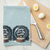 Sneeuwplaats zoals Home Vakantie Quote Theedoek (Quarter Fold)