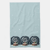 Sneeuwplaats zoals Home Vakantie Quote Theedoek (Verticaal)