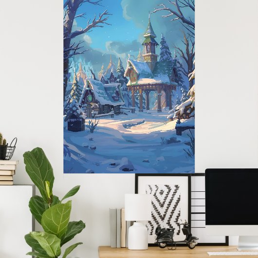 Sneeuwplek Als Thuis Poster (Thuiskantoor)