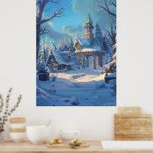 Sneeuwplek Als Thuis Poster (Keuken)
