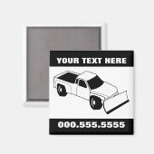 sneeuwploeg magneet (Voorkant / Achterkant)